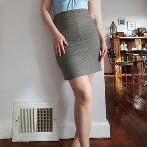 Vintage Espirit Houndstooth Pencil Skirt